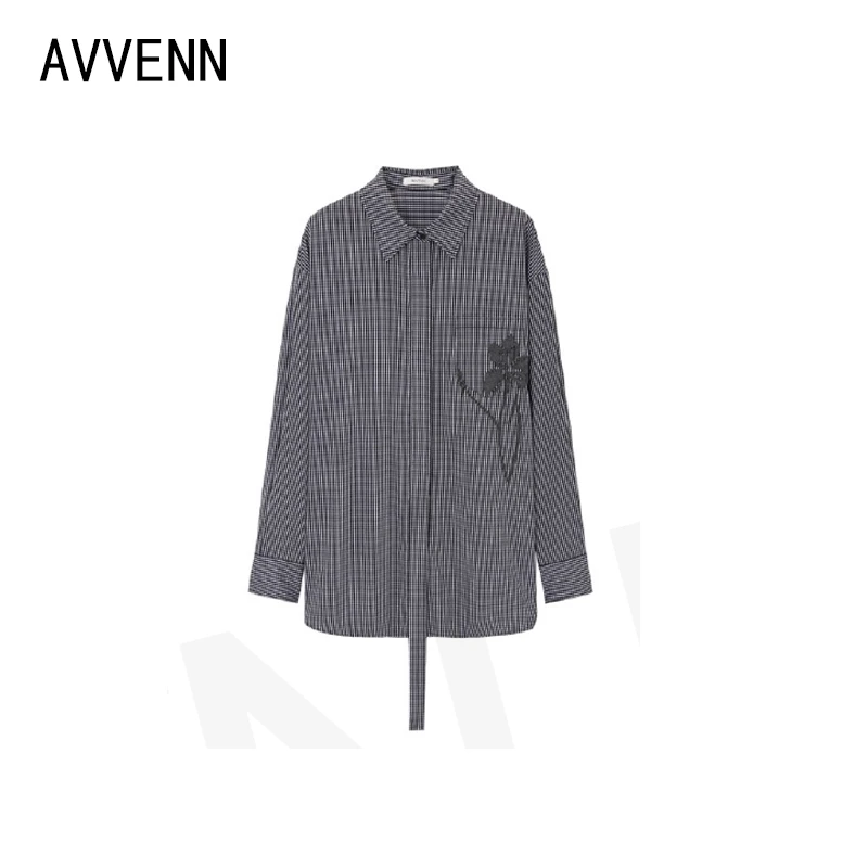 avvenn设计师品牌 25SS春装 格子 衬衫  ganjue买手店