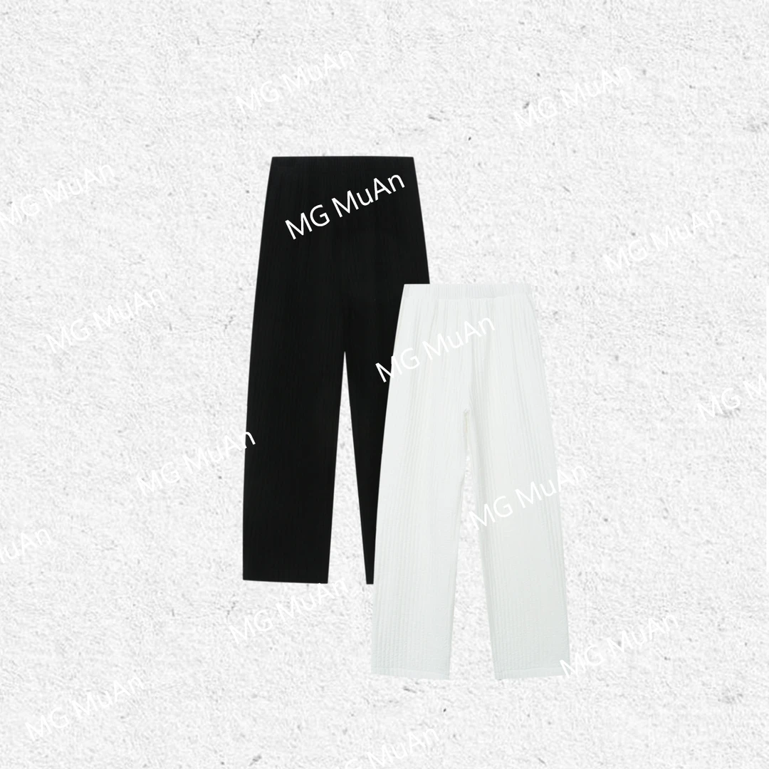 MG.毛毛【休闲三宅裤】定制宽松高级百搭简约棉裤阔腿裤女DG3-8895