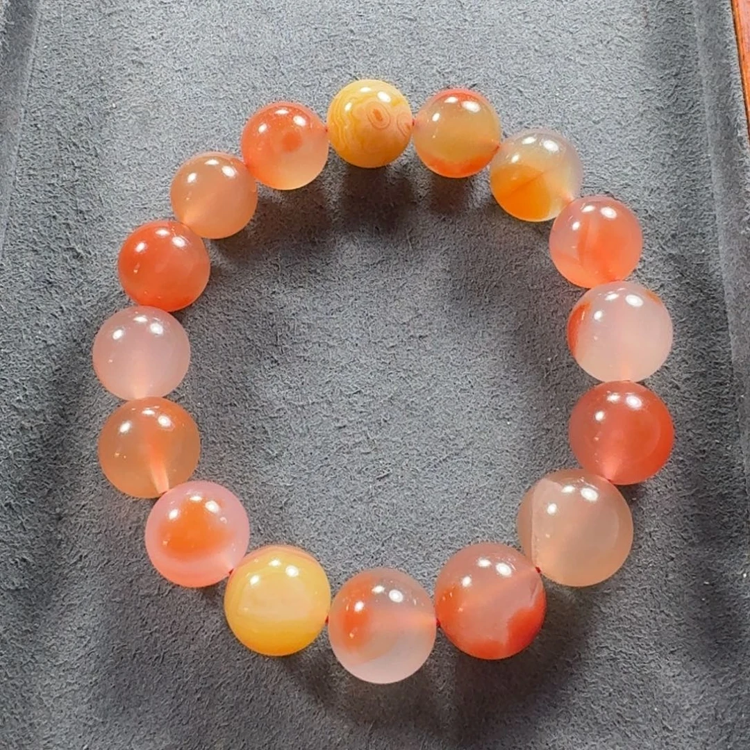 南红玛瑙未镶嵌手串尺寸13