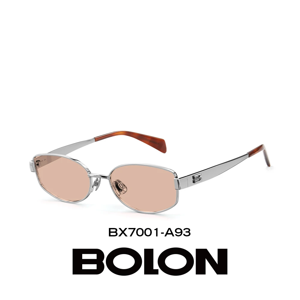 BOLON暴龙眼镜25新品时髦斯文椭圆墨镜男钛框复古太阳镜女BX7001