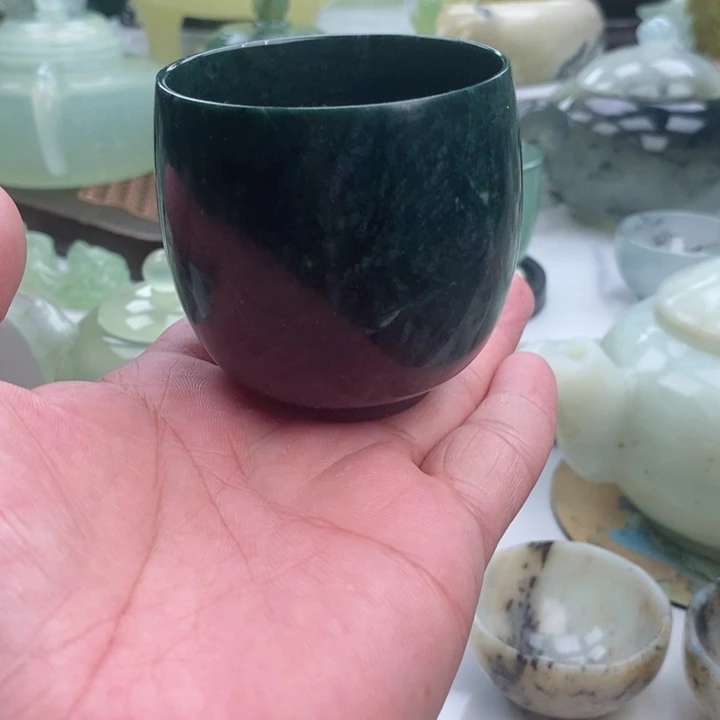 岫玉四大名玉杯120cc合金