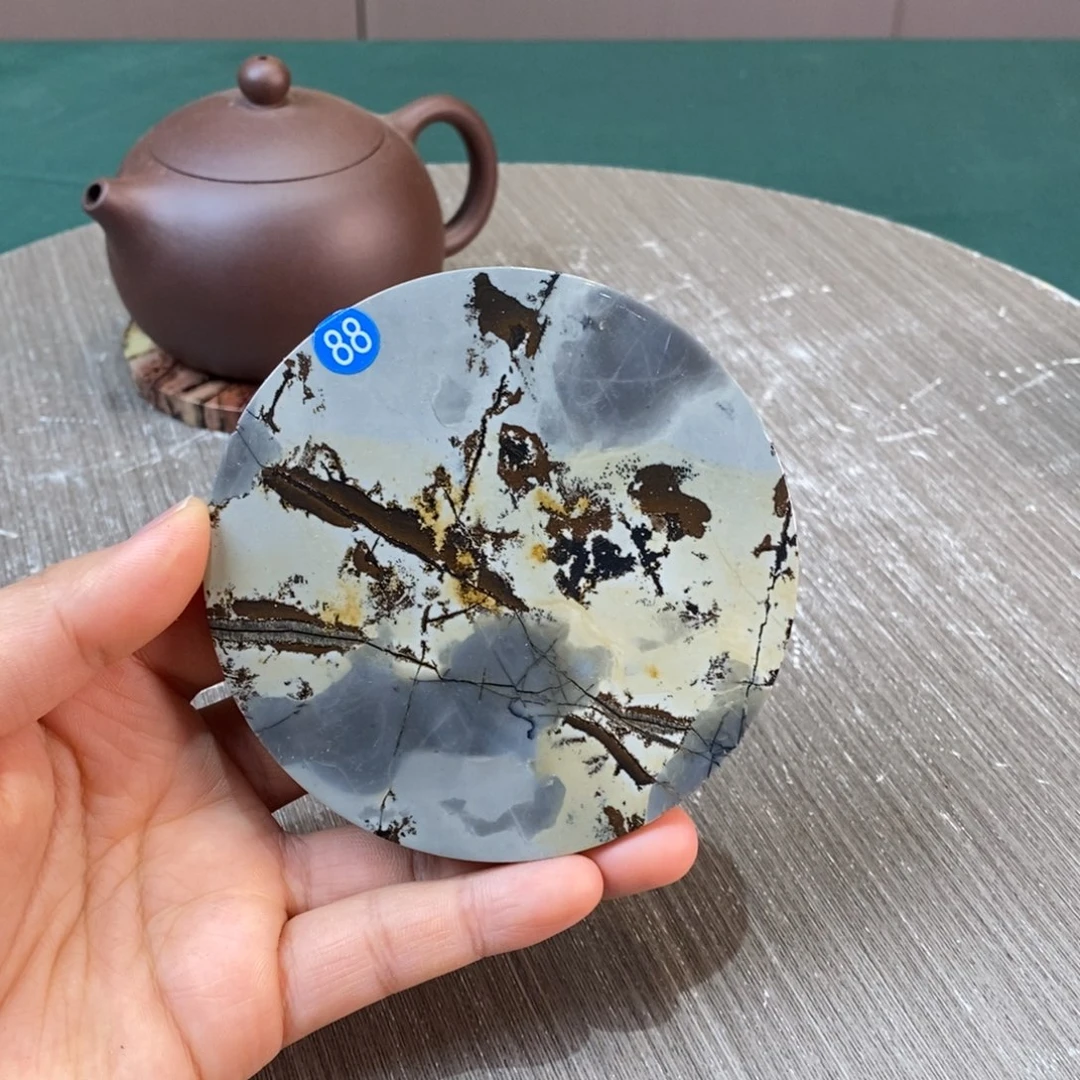 石材广西国画石草花石