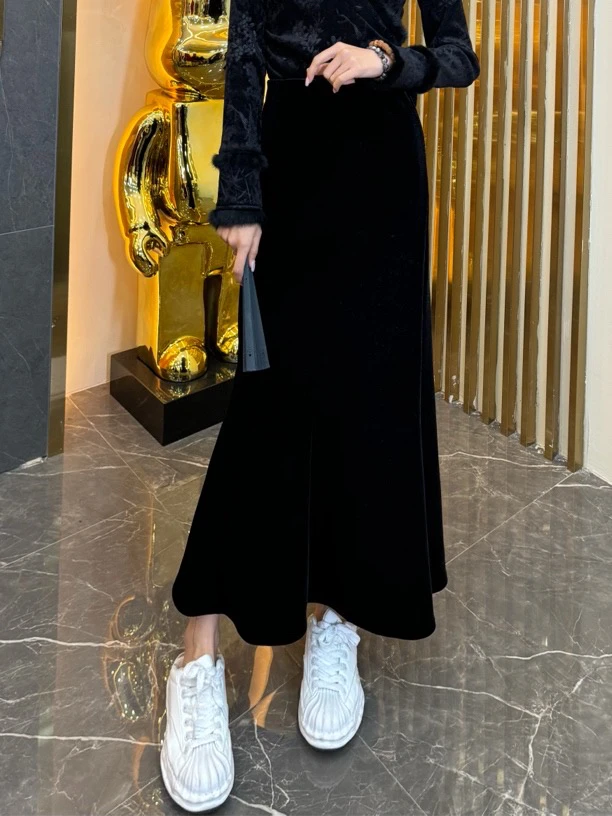 3292新国潮净版加绒鱼尾半身裙2