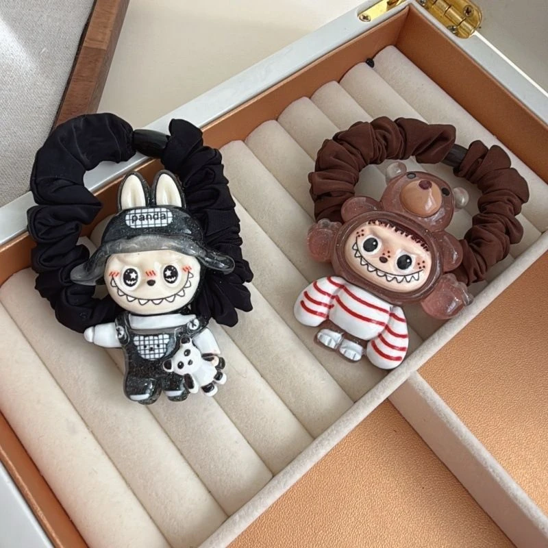 2025新款高弹力少女耐用头发夏季发圈发绳可爱橡皮筋女扎拉布头绳