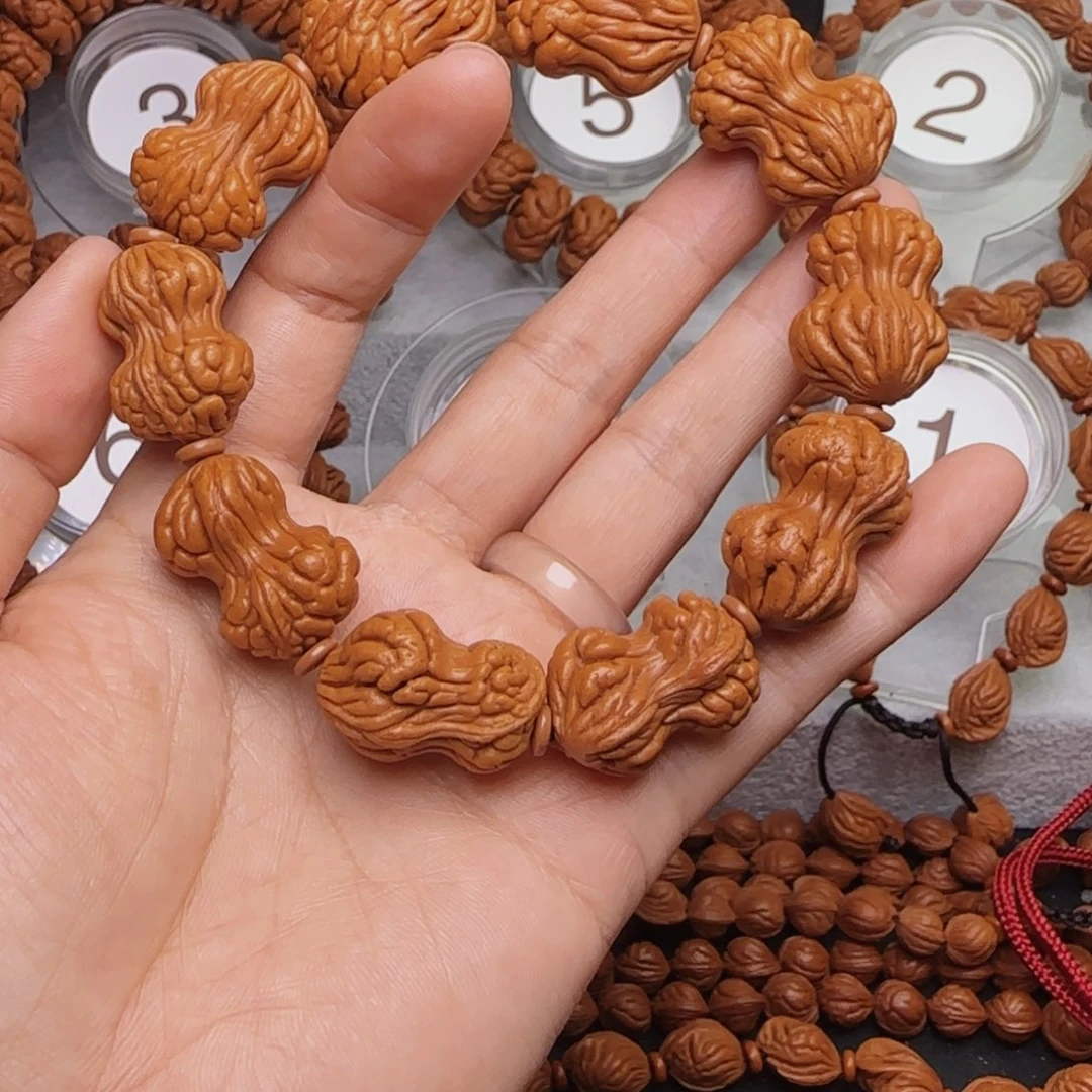 桃核手串龙纹桃核