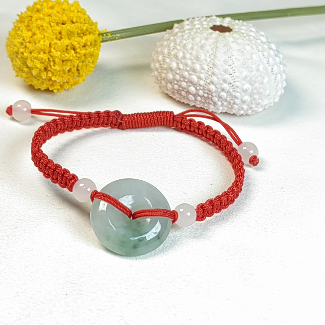 【手工编绳】幸运专享吉祥物和田玉传承平安扣手绳简约多样性发