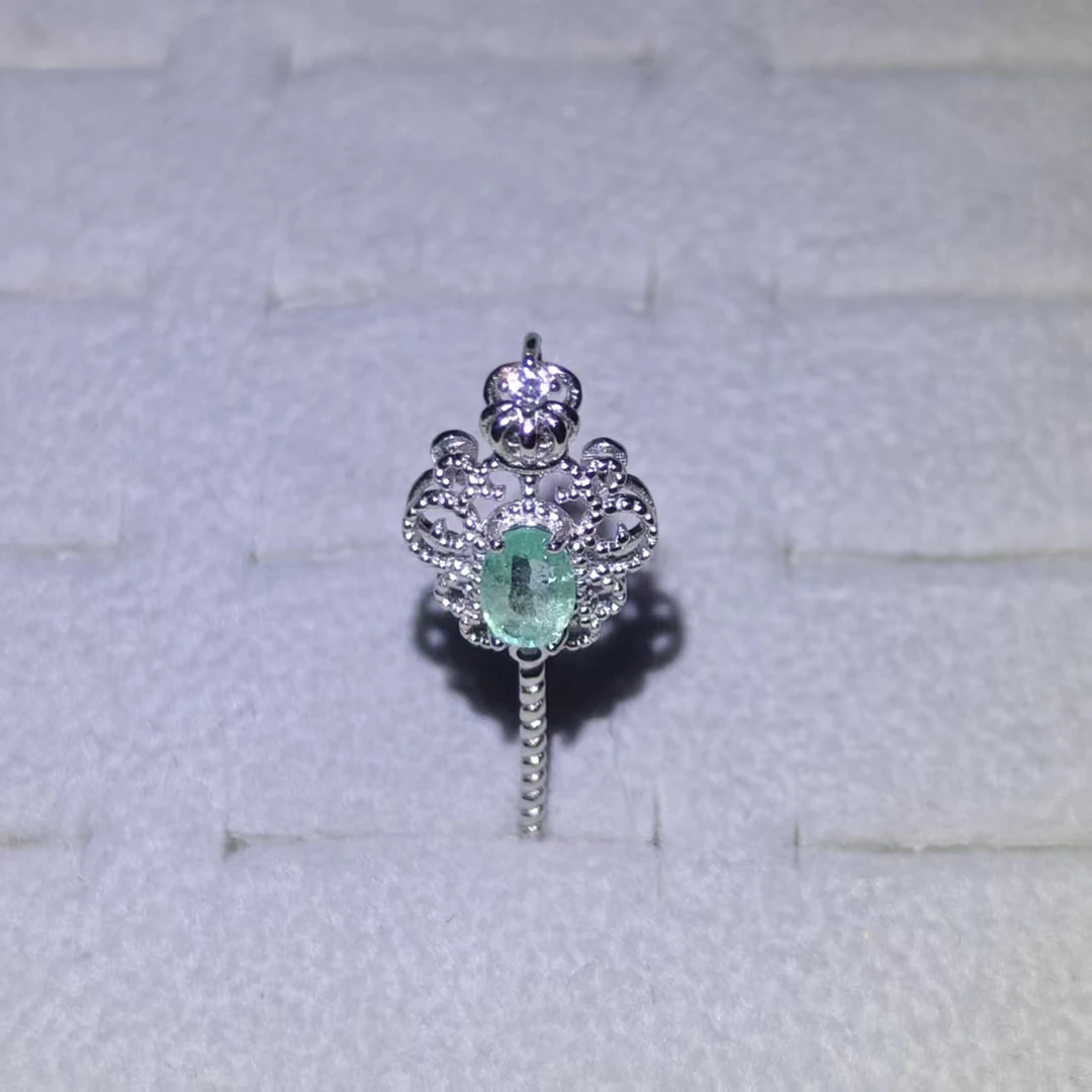 祖母绿皇冠钥匙吊坠WY008