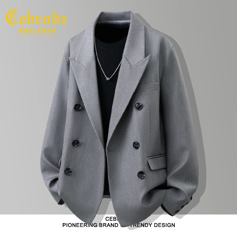 法国Cebrodz休闲夹克外套男秋季新款潮流百搭休闲痞帅高级感夹克