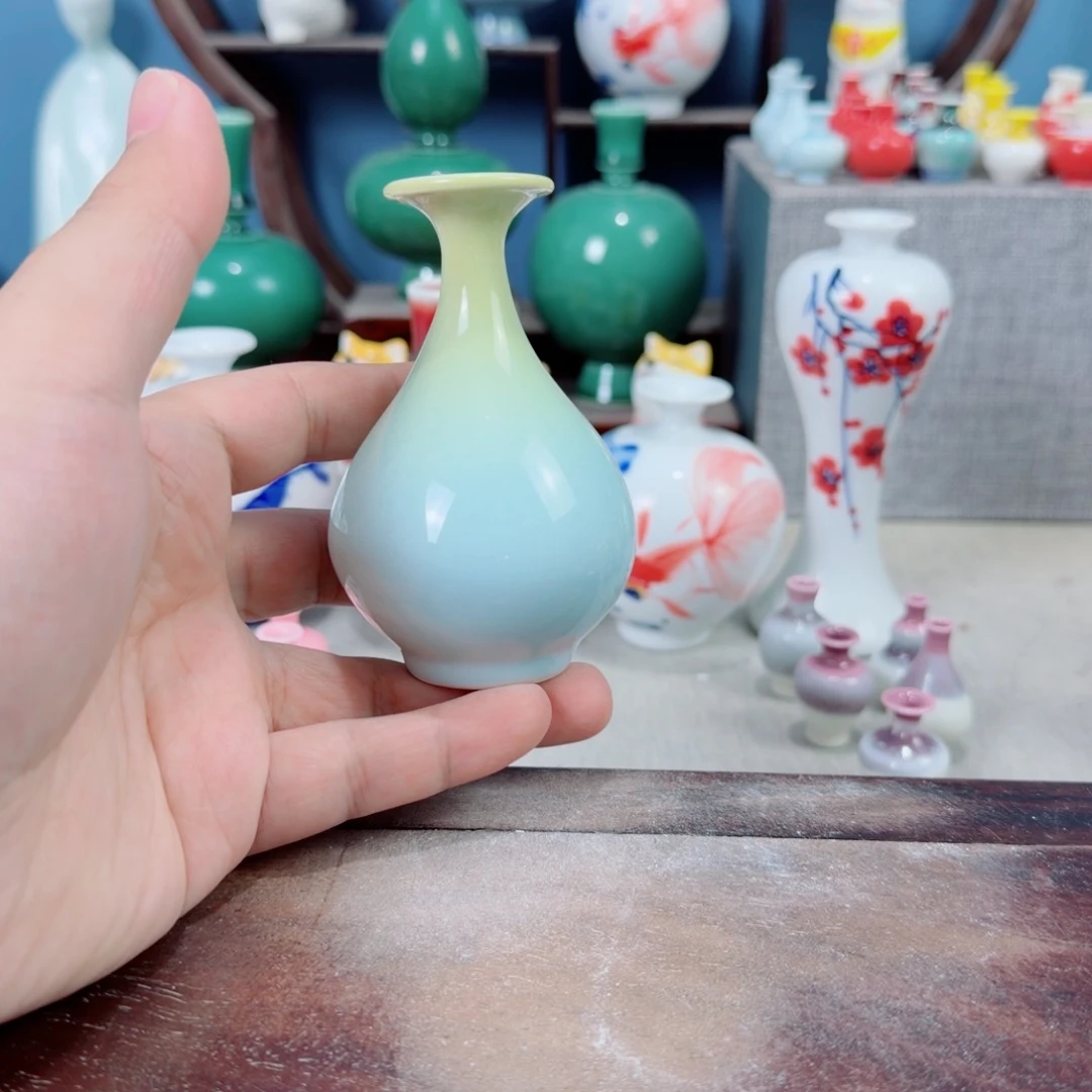 陶瓷手工小花器摆件