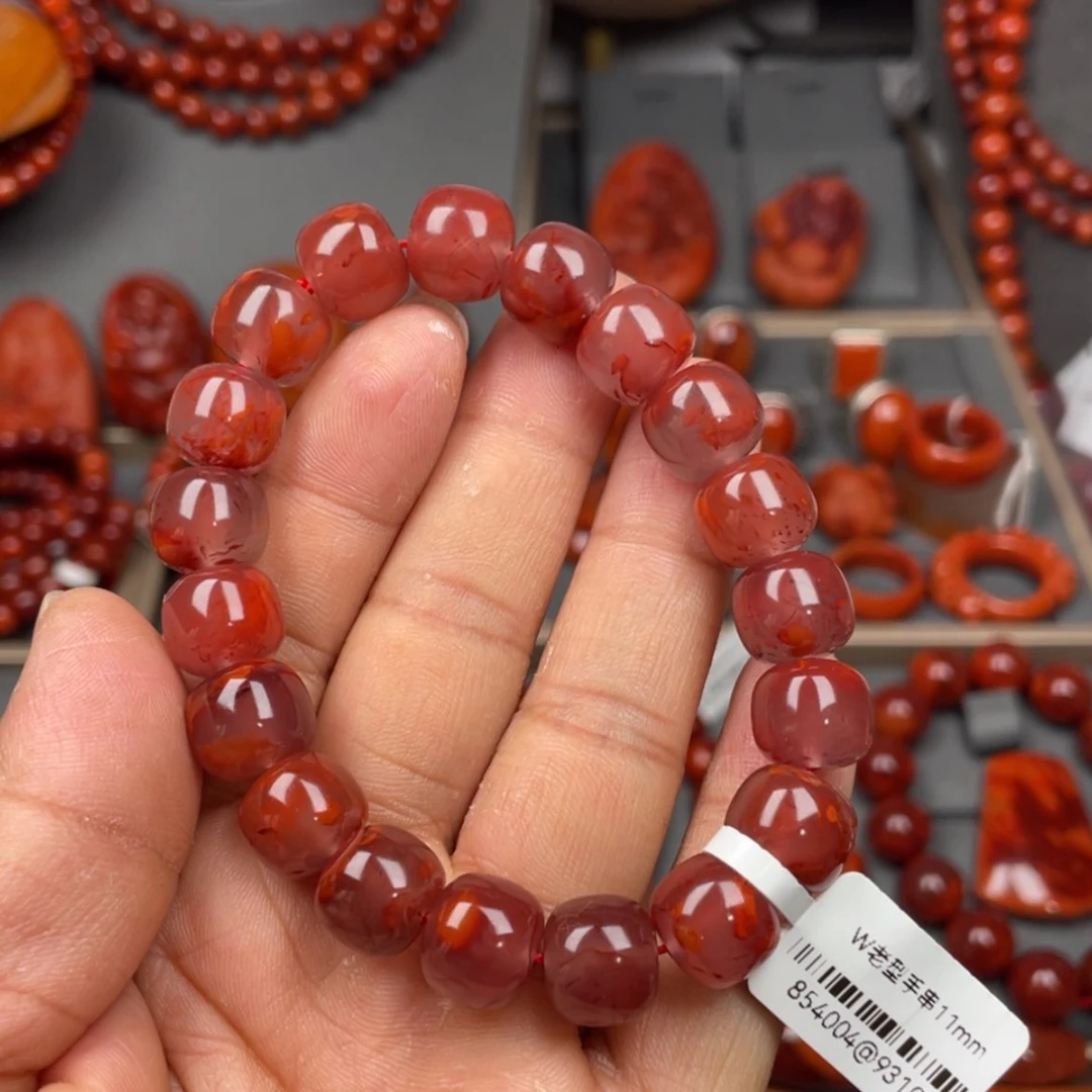 【闪购商品】南红玛瑙珠宝奇石未镶嵌单圈11