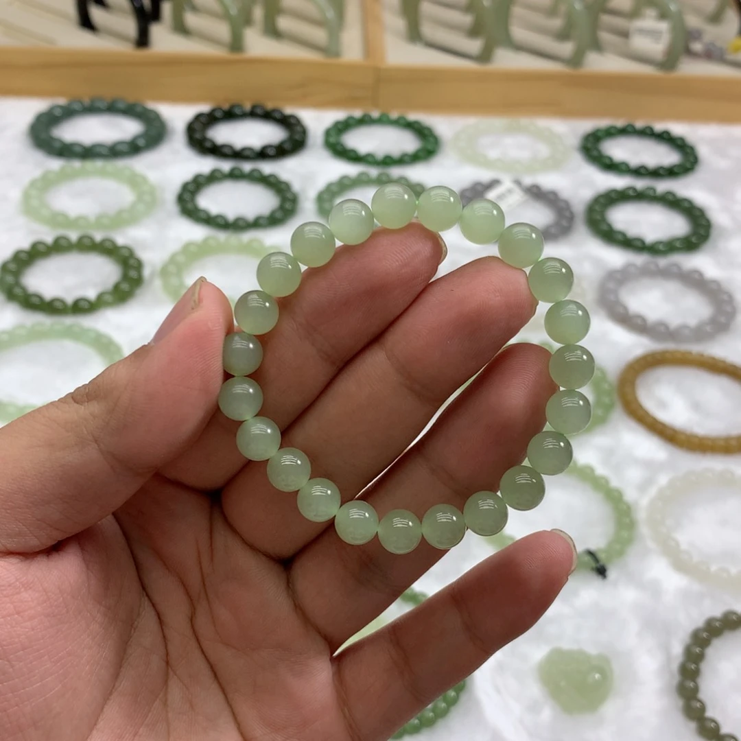 未镶嵌手串和田玉（冰晴水8）