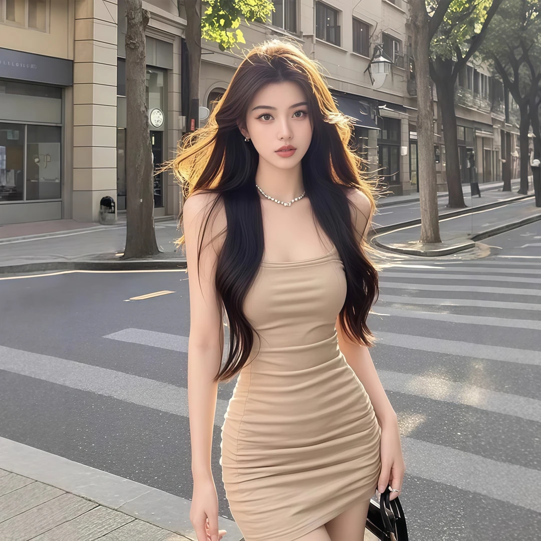 千金贵气名媛风女装连衣裙女夏季辣妹修身吊带短裙后妈裙子包臀裙