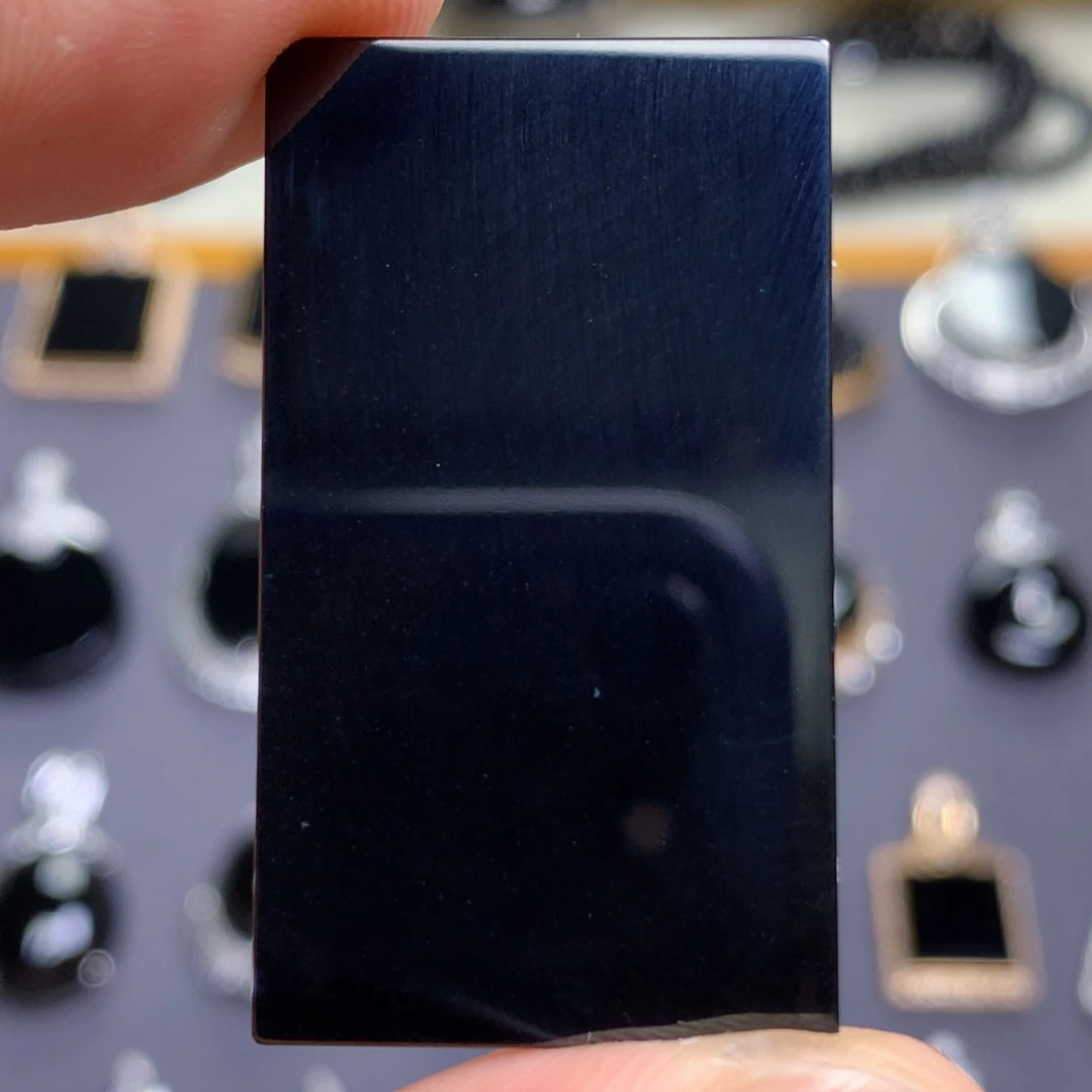 颈饰未镶嵌翡翠墨翠无事牌