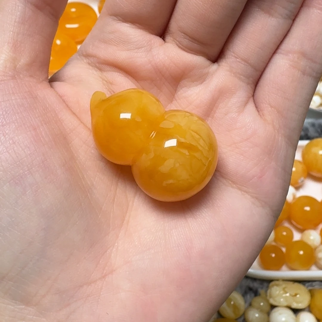 琥珀未镶嵌裸石蜜蜡葫芦