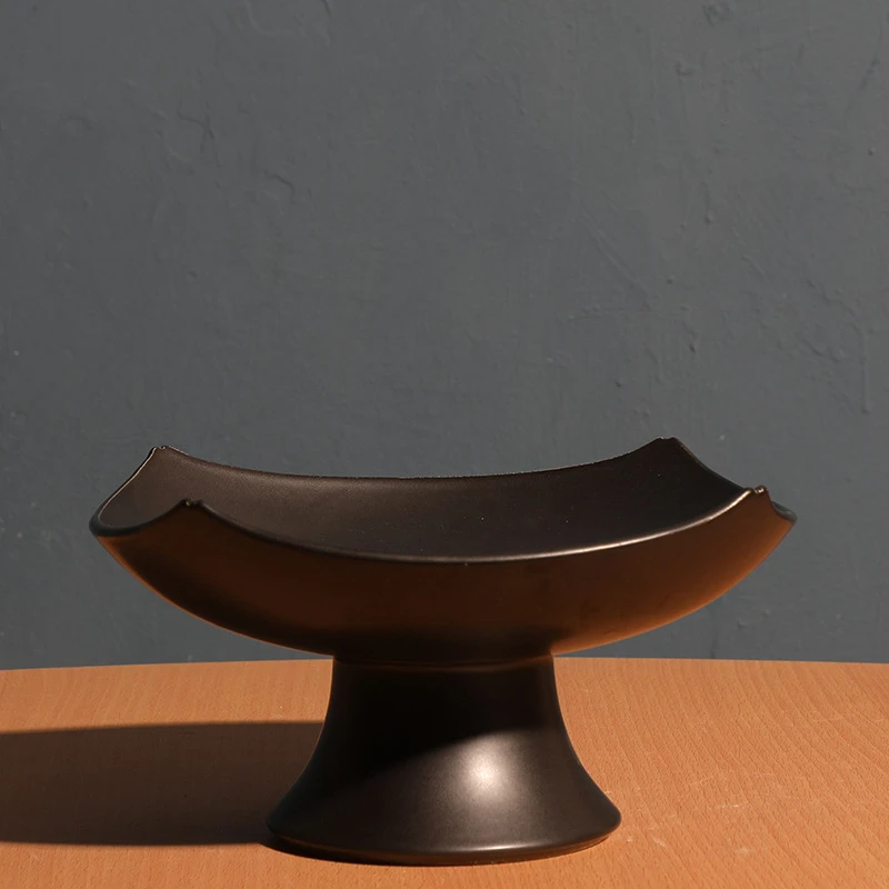 景德镇不含剑山中式小原流花器禅意花盆日式花道插花盘水培盆