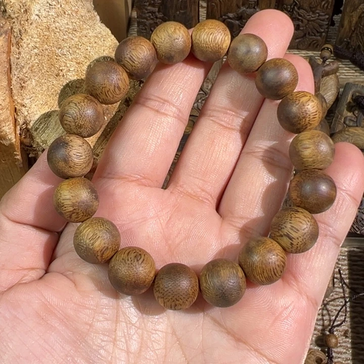 沉香碎屑沉香白棋楠沉香单圈手链8.6克