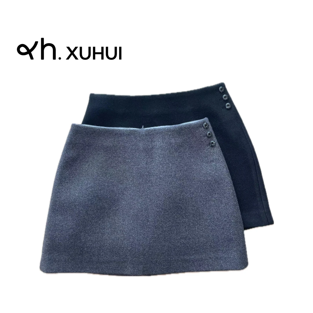 半圆口袋西装A版短裤短裙