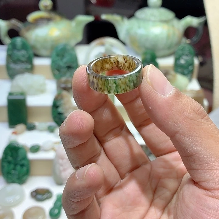 无***求未镶嵌独山玉戒指18.4