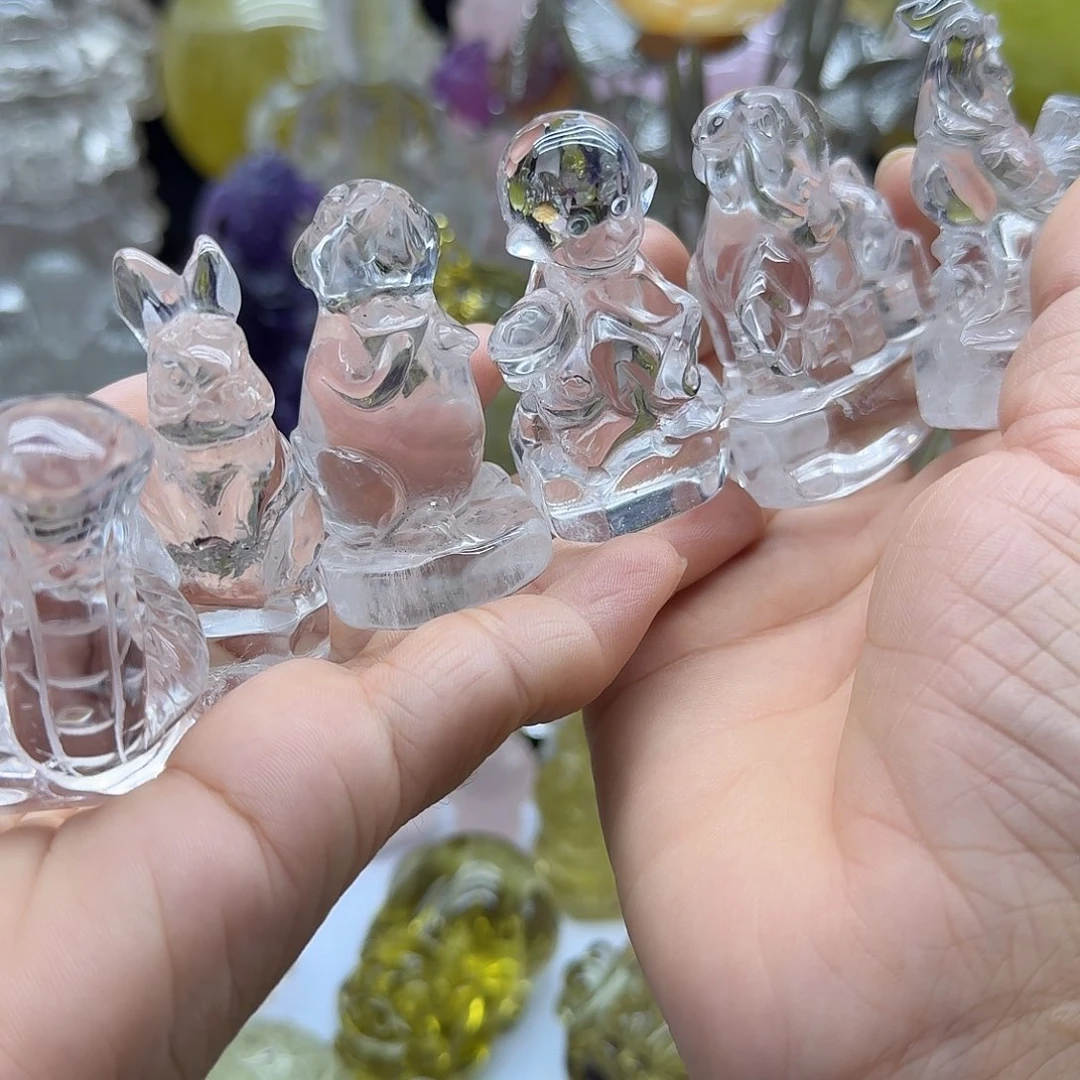 水晶珠宝半成品未镶嵌@***落