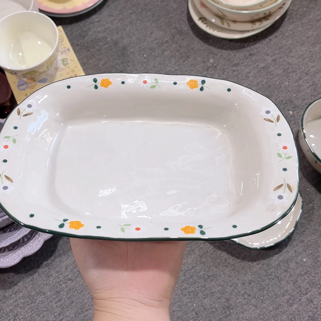 双春系列陶瓷餐具方盘