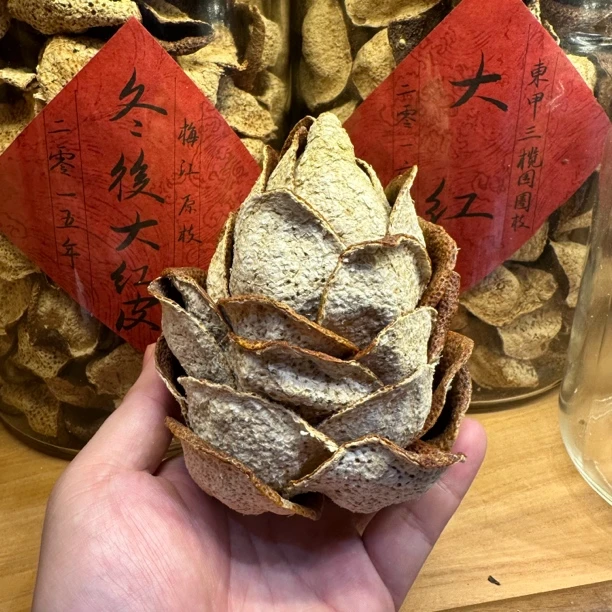 2024年梅江城南 陈皮宝莲灯 陈皮莲花坐 新会陈皮