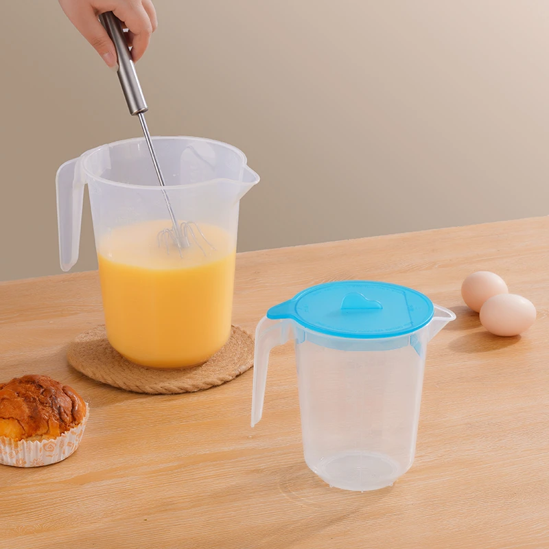 加厚食品级pp塑料量杯带刻度计量杯烘焙厨房称重大容量带量杯