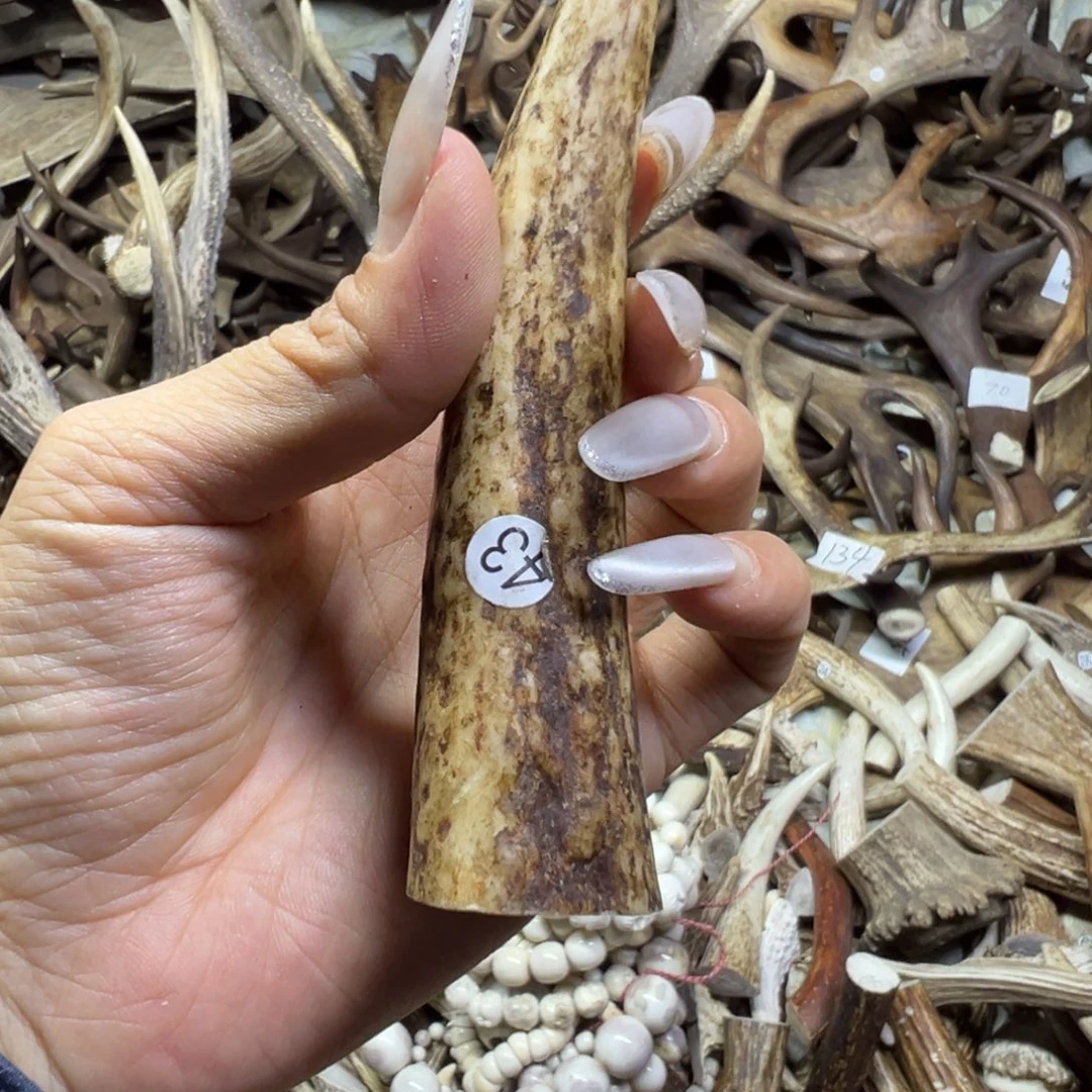 鹿骨手串/手链鹿角37号尖打孔
