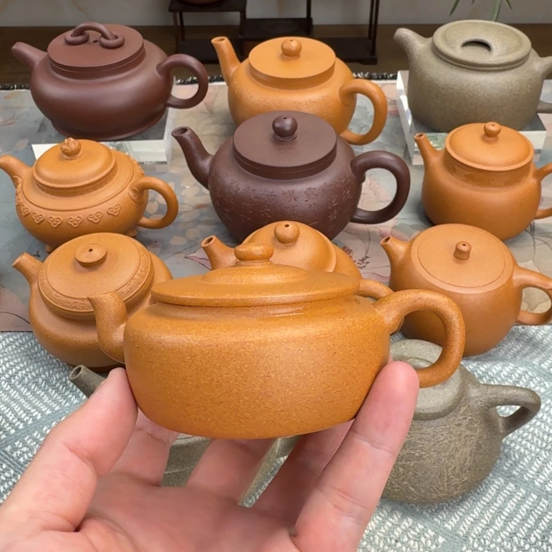 茶壶紫砂微瑕 旭茂 金黄段 125cc