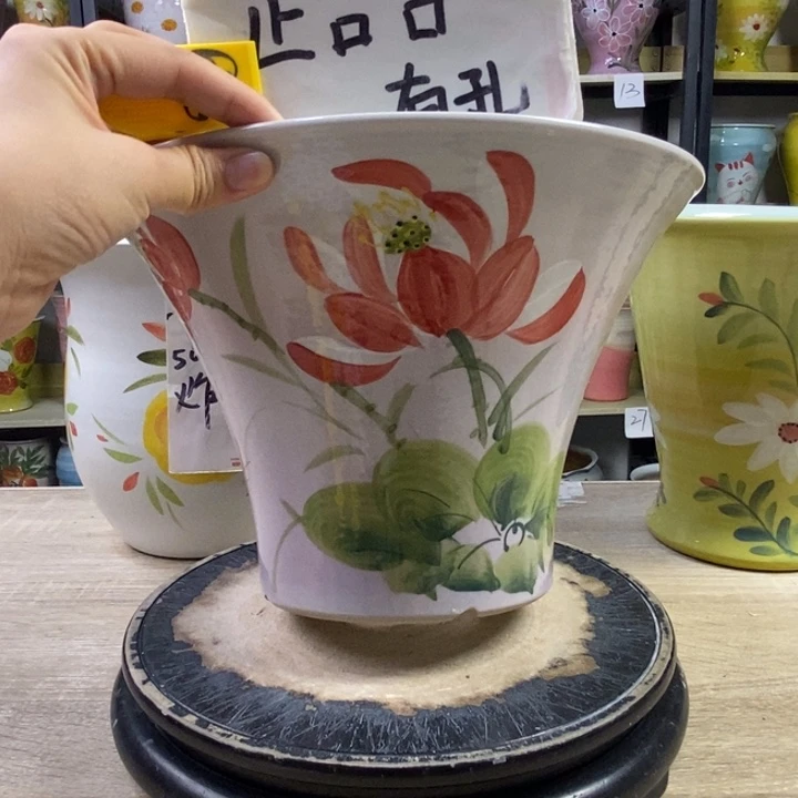 景德镇高温陶瓷花盆