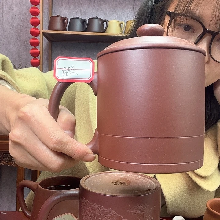紫砂茶杯原矿紫砂杯大暇