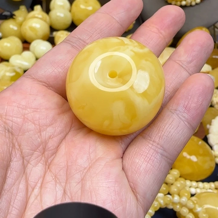 流***)蜜蜡颈饰未镶嵌天然蜜蜡