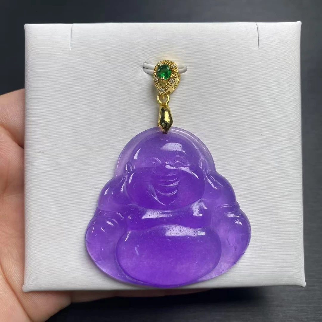 【小杨严选】L035妖艳紫佛公吊坠妈妈时尚百搭女款