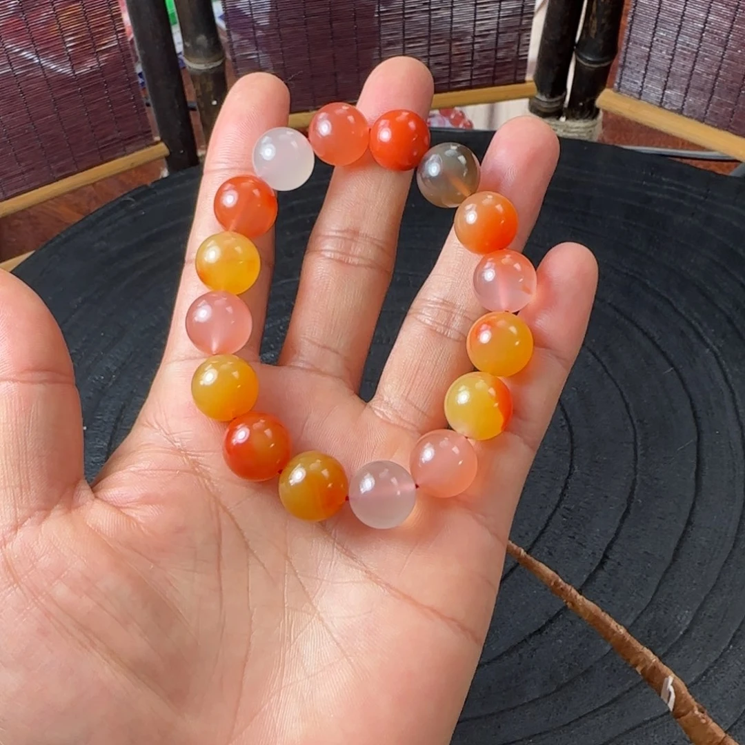 南红玛瑙13mm多宝未镶嵌短**儿