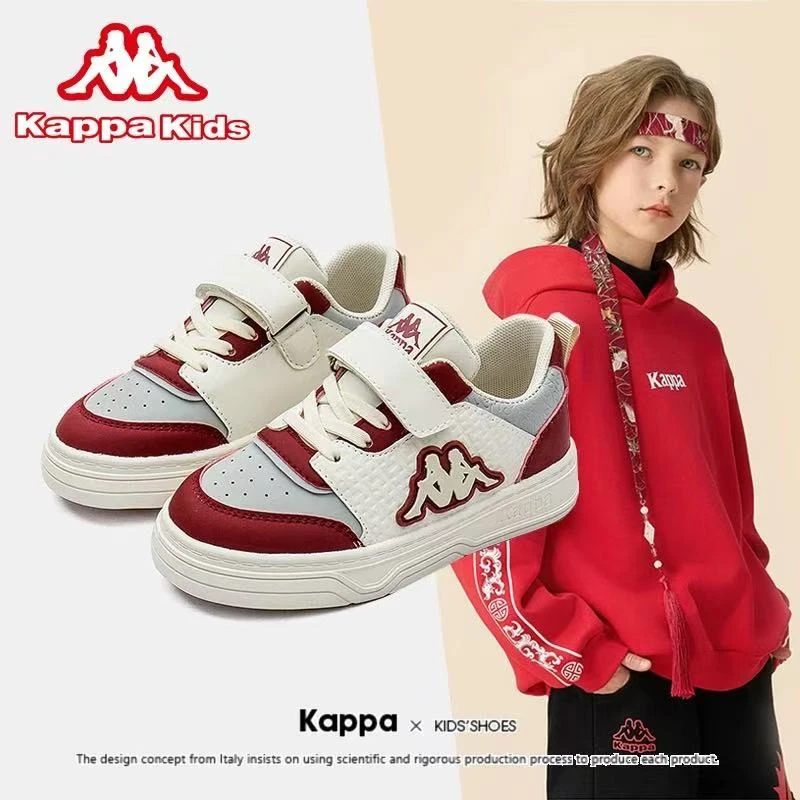 Kappa kid卡帕秋季新款儿童鞋低帮板鞋中大童轻便休闲运动鞋童鞋