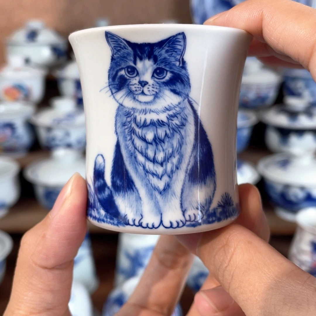 泥藝瓷梦猫咪小蛮腰