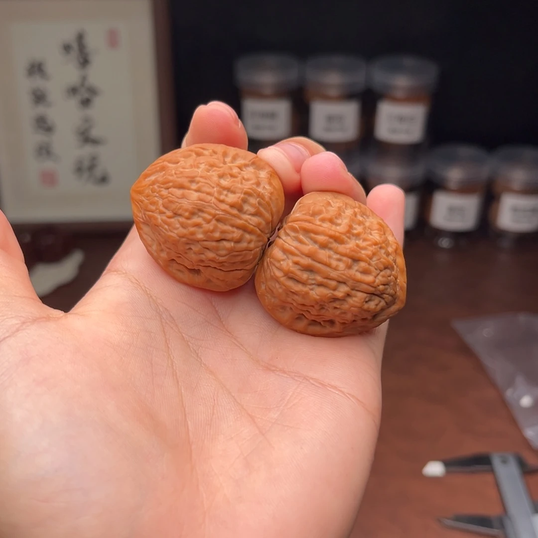 吊坠文玩核桃東*一抹红33
