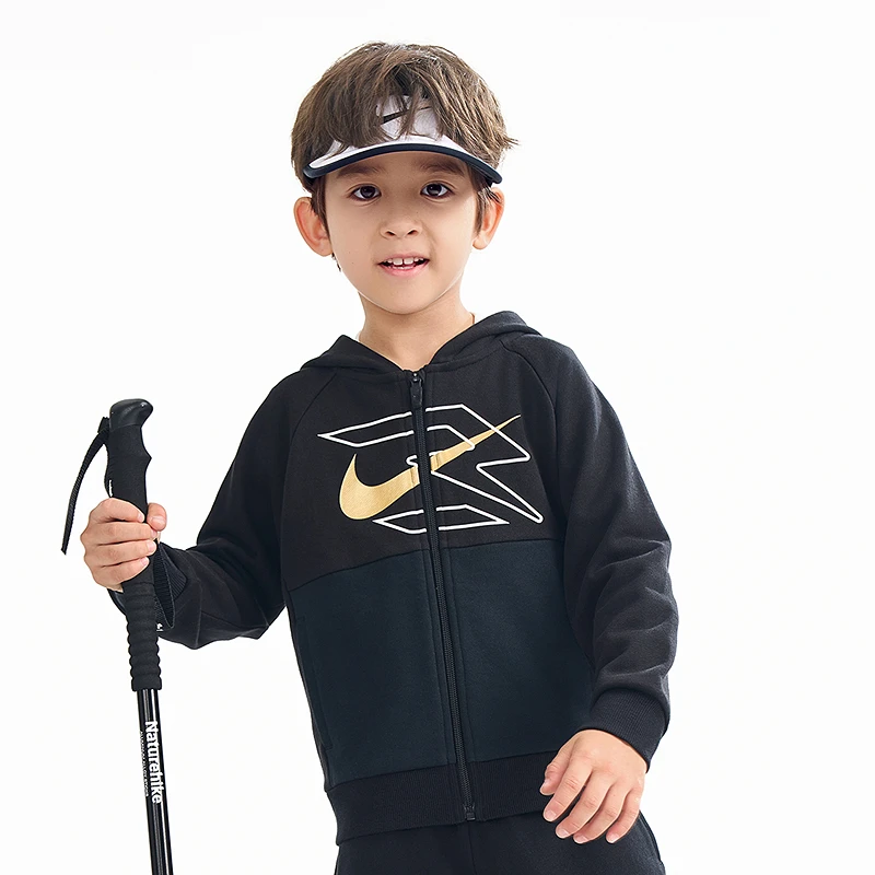 Nike 3Brand耐克童装儿童拉链卫衣开衫秋季新款男童外套1230