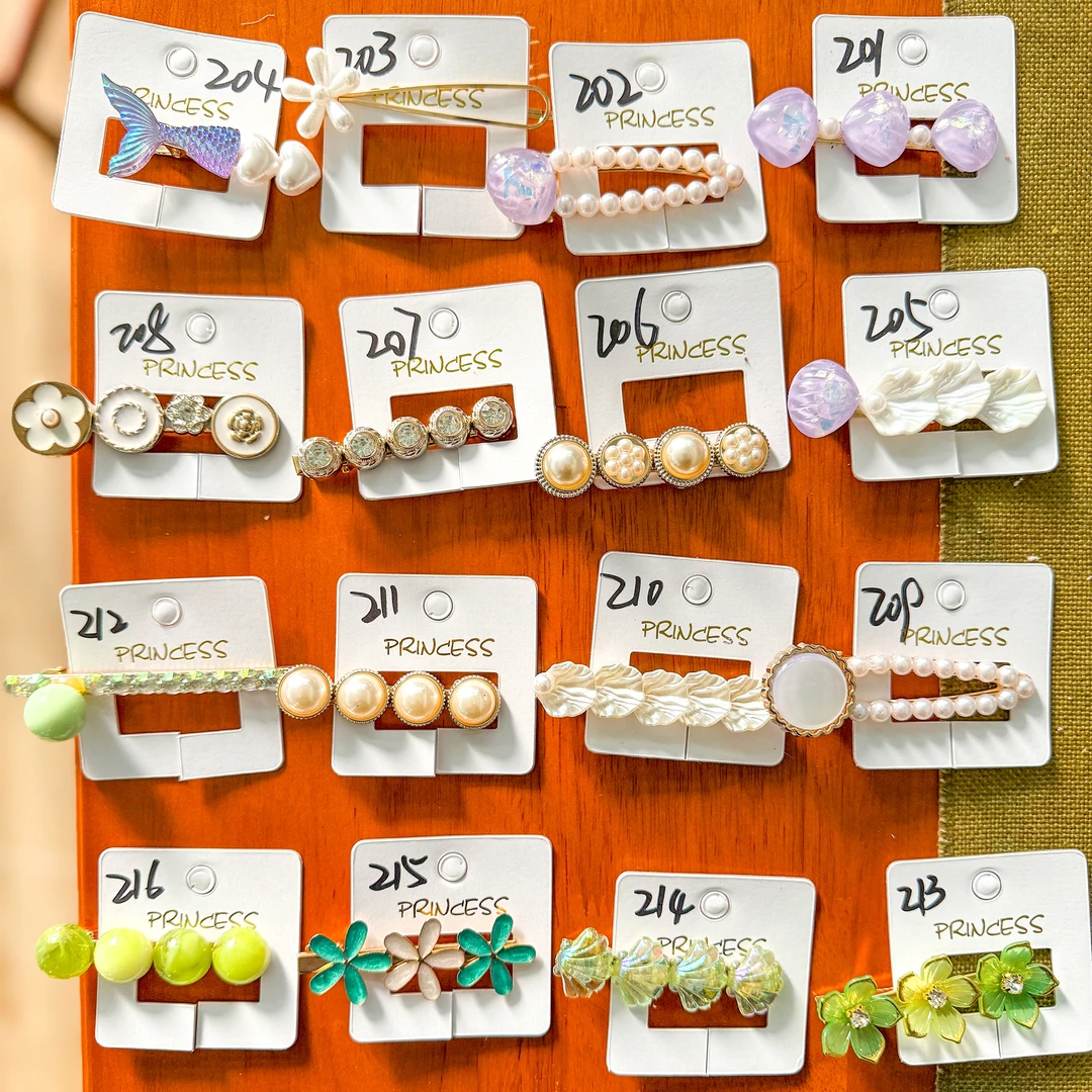 可爱少女风一字发夹后脑勺扭扭夹春季新款好看实用 8个直播间选款