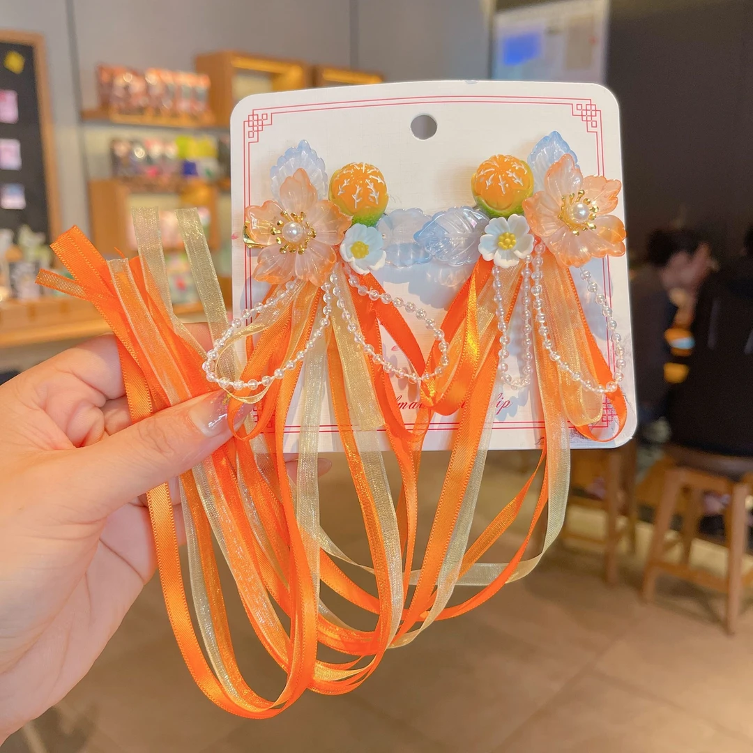 H-2女童宝宝纯手工古风汉服发饰电视古装小公主头饰中国风超仙