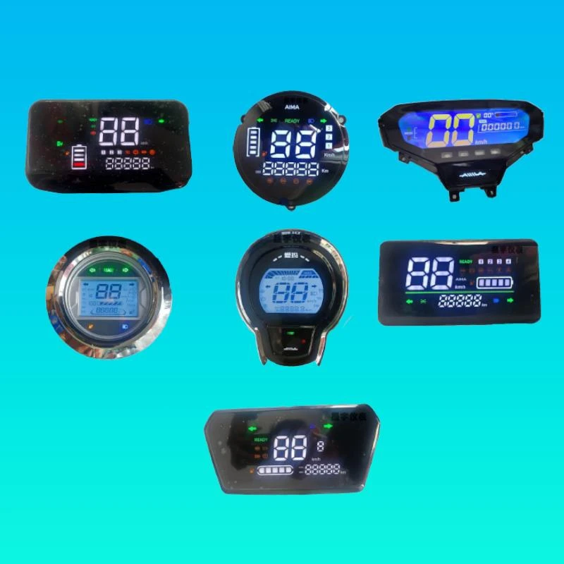 爱玛电动车仪表仪表总成爱玛液晶显示屏器速度码表