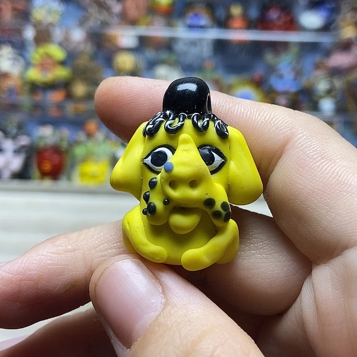 颈饰琉璃小狗一个17