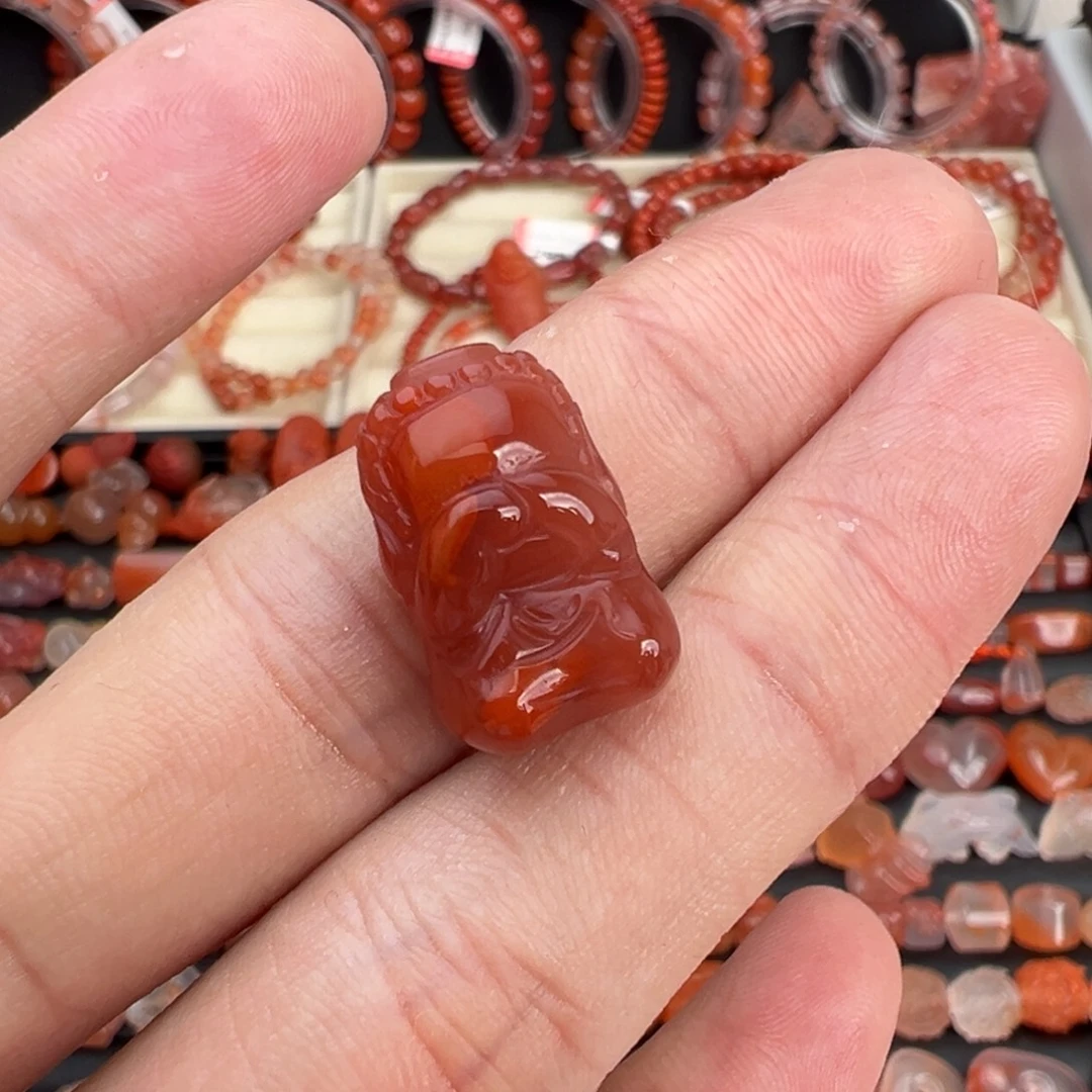 南红玛瑙未镶嵌颈饰不说佛