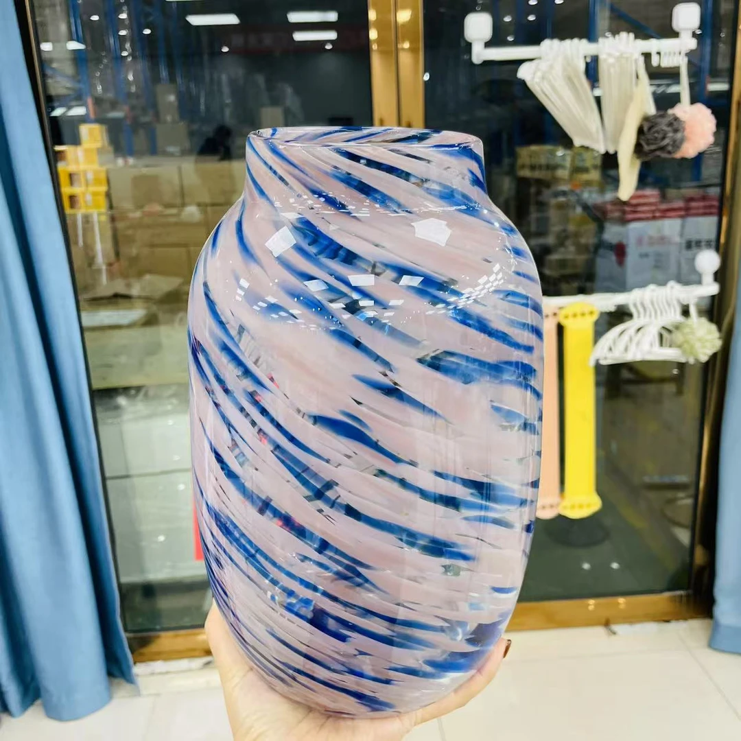 粉紫大花瓶花器30cm