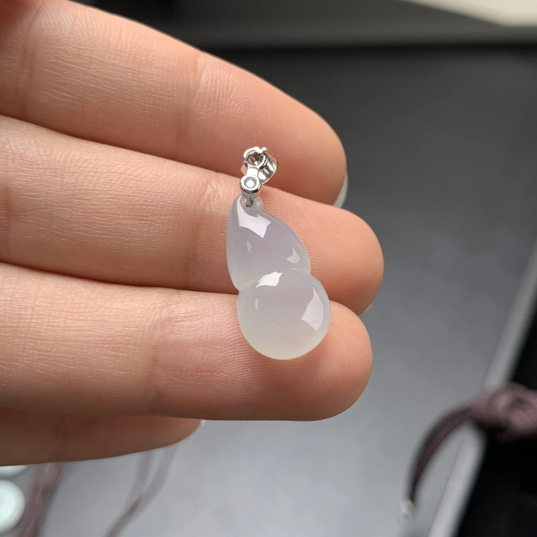 浅色冰蓝起莹光葫芦 小精品精致吊坠