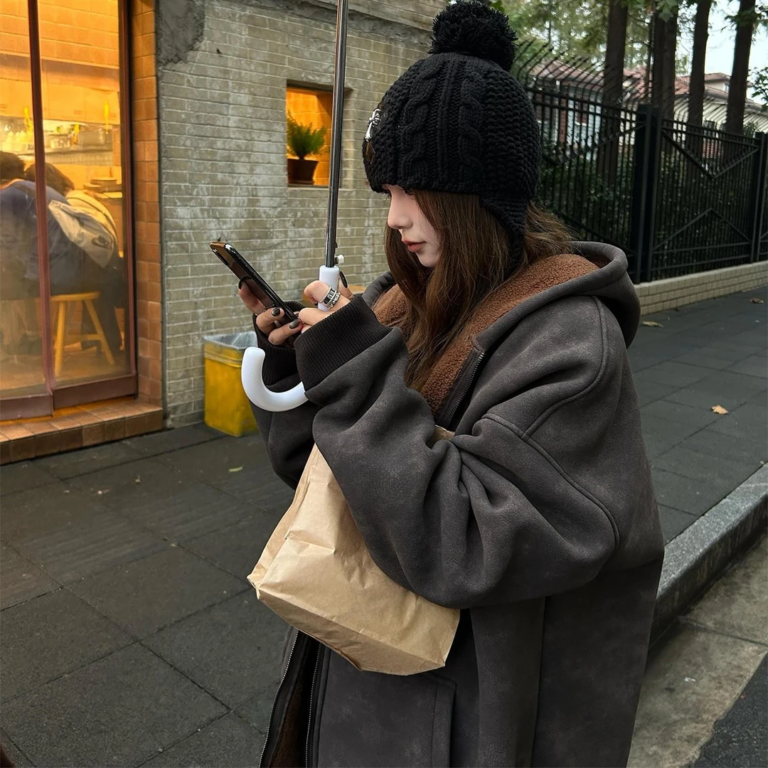 D YANGJUN【年中福利】爆款秋冬季摇粒绒内胆连帽外套