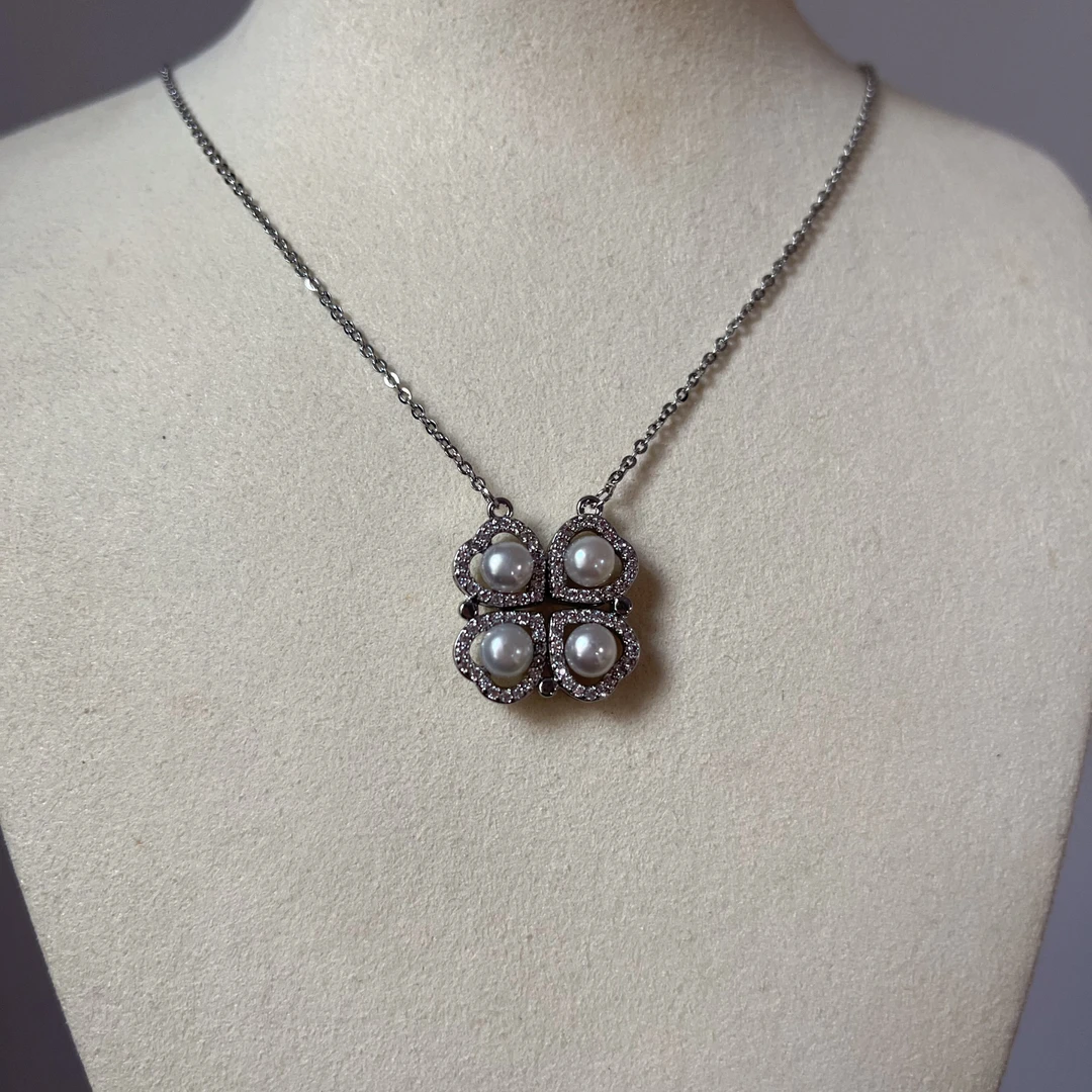 X954【天天真珠】淡水珍珠吊坠（合金） 5-6mm