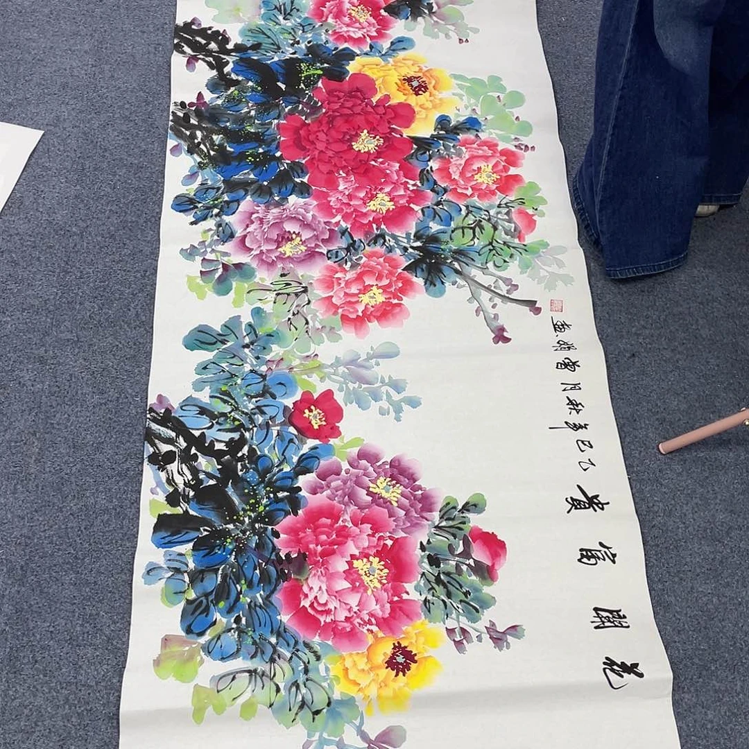 国国画作品小姐姐放漏…