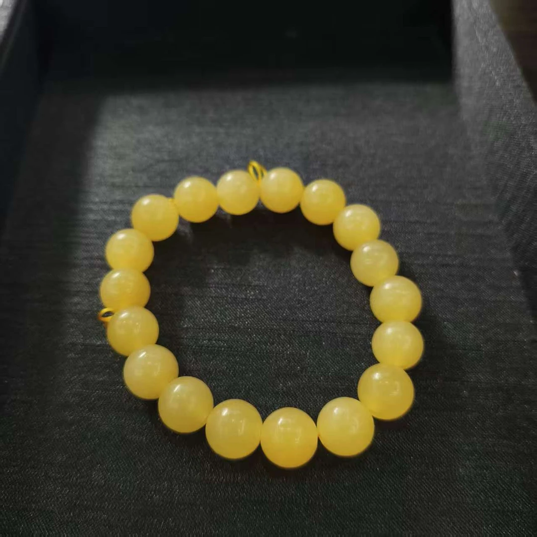 【杨杨】冰黄质玉手串@k