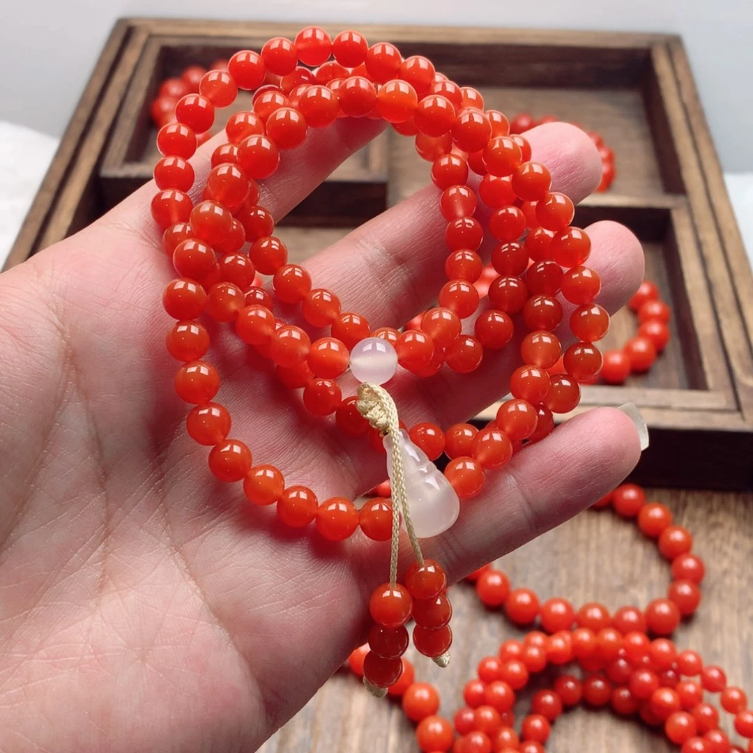 南红玛瑙7➕冷水河108未镶嵌