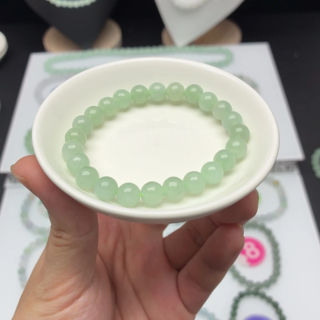 翡翠未镶嵌手链卡7.9